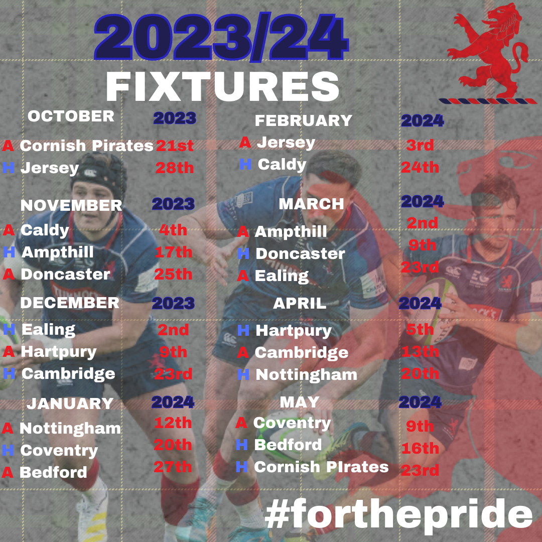 Championship Fixtures 2022-23 - Ampthill Rugby